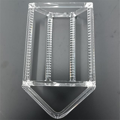 Transparentes, ma&szlig;geschneidertes Quarzglasboot f&uuml;r Wafer