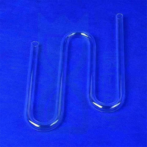 Tubo de vidrio de cuarzo en forma de U de alta pureza