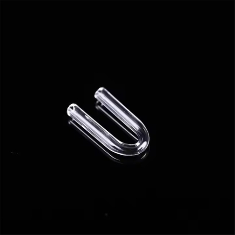 Tube en verre de silice fondue en forme de U