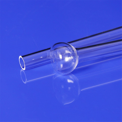 Instrument de verre en quartz transparent
