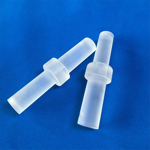 Tige de quartz givr&eacute;e semi-transparente