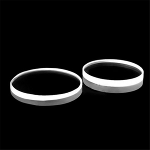 1–18 mm runde, mattierte, transparente Quarzglasplatte