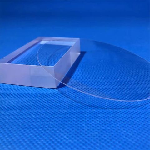 Plaque de verre de quartz ronde transparente ultra-mince personnalis&eacute;e