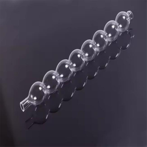 Transparentes spiralf&ouml;rmiges Quarzglas-Kondensatorrohr