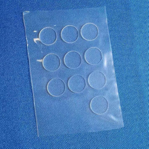Sustrato de disco de vidrio de cuarzo de espesor personalizado de 0,1 mm a 0,15 mm de espesor