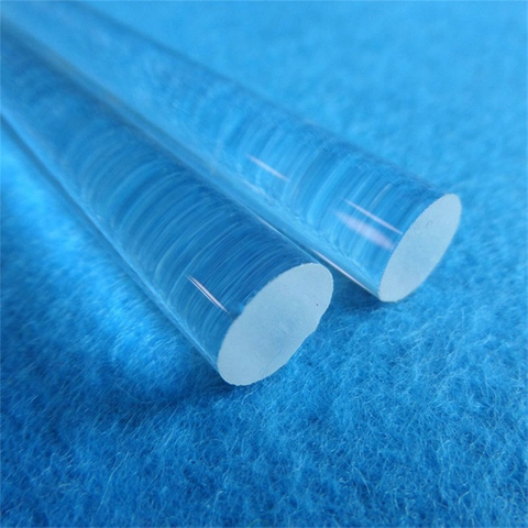 Barras de vidrio de cuarzo transparentes fusionados de vidrio de cuarzo fabricante personalizado