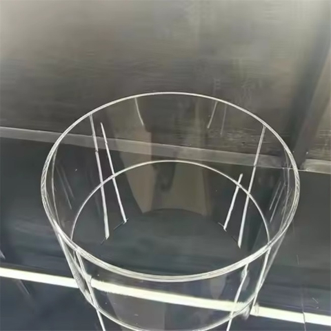 Tubo al quarzo di grande diametro 300 * 5 * 139,5 mm