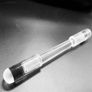 透明体両端密閉構造石英棒
