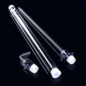 Tubo de quartzo fundido transparente com fio