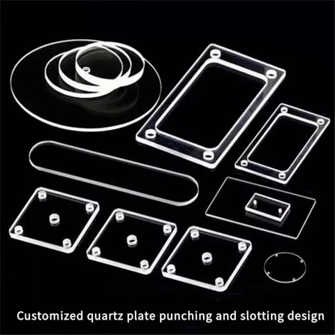 Hochreiner, klarer Quarzglasflansch 