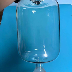 Instrumento de bola de botella de cuarzo plano