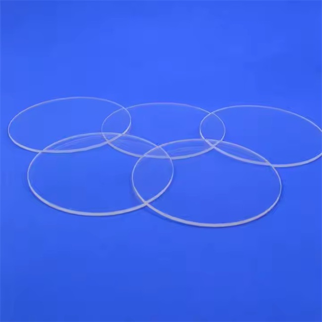 Aangepaste 1 mm 2 mm 3 mm optische ronde kwartsplaat