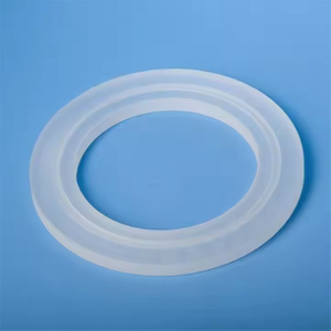 Anello flangiato in vetro al quarzo sottovuoto bianco latte