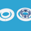Flanges de vidro de quartzo opacos personalizados para energia solar 