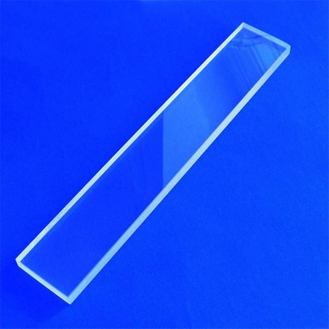 Corte placa de quartzo retangular transparente