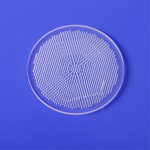 Folha de matriz microporosa de quartzo