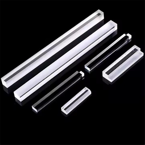 Varilla de vidrio de cuarzo cuadrada transparente para iluminaci&oacute;n de fibra &oacute;ptica