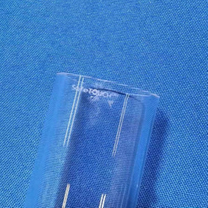 Tubes de quartz &agrave; motifs personnalis&eacute;s au laser et sabl&eacute;s
