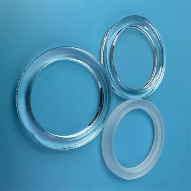 Kundenspezifisches transparentes optisches Quarzglas-Flanschzubeh&ouml;r