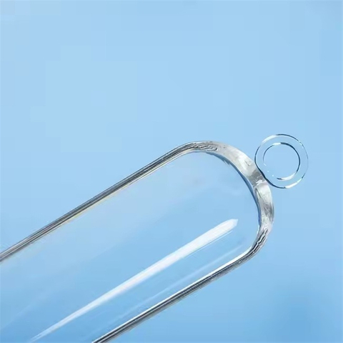 높은 광선 투과율 반원형 투명 실험실 석영 보트