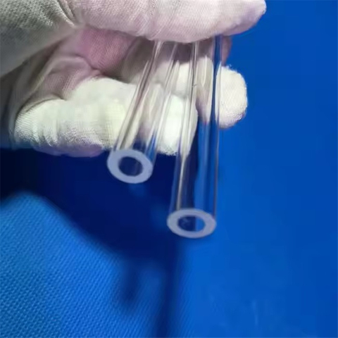Tubos de vidro de quartzo delgados transparentes de alta pureza