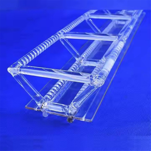 Bateau &agrave; quartz de transporteur de plaquettes de silice personnalis&eacute;