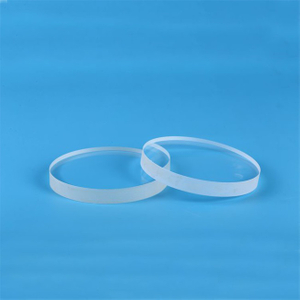 Fen&ecirc;tre ronde en verre de quartz de laboratoire