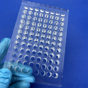 Placa de quartzo resistente a UV de 96 po&ccedil;os