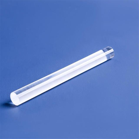  Haste de quartzo transparente de alta resistência à temperatura