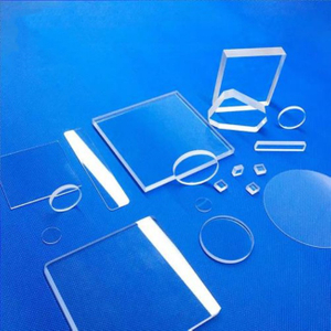 Fen&ecirc;tre en verre de quartz fondu transparent