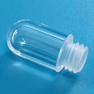 Kundenspezifisches transparentes offenes Quarzrohr mit Gewinde