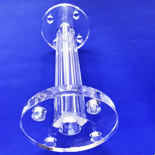 Geflensde kwartsglasbuis