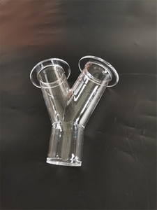 Reator de tubo em Y para forno de quartzo