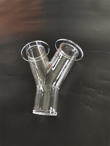 Reator de tubo em Y para forno de quartzo