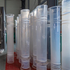 Tubo de quartzo fundido de grande diâmetro transparente 