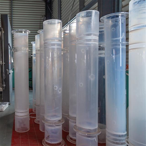 Transparante grote diameter gesmolten kwartsbuis 