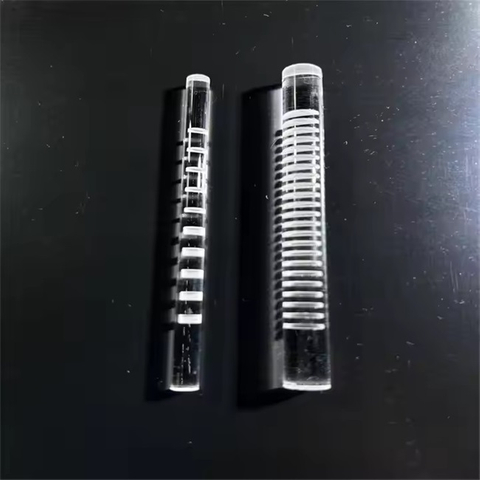 Tige cylindrique en verre de quartz optique