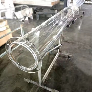 광택 대형 석영 유리관