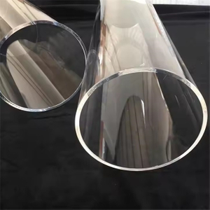 3–600 mm transparentes, hochtemperaturbest&auml;ndiges Quarzrohr