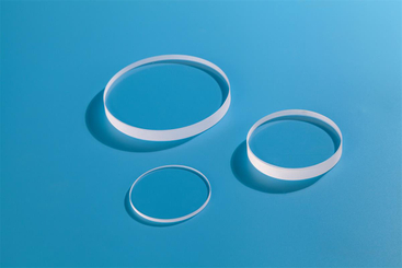 Runde transparente Quarzglasplatte 