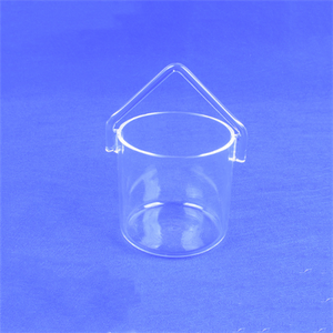 Taza medidora de vaso de cuarzo de laboratorio
