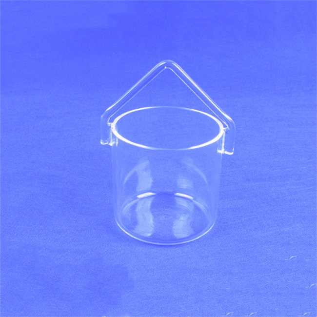 Taza medidora de vaso de cuarzo de laboratorio