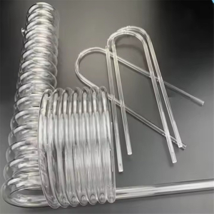 Tube de silice fondu en spirale de diam&egrave;tre ext&eacute;rieur 10-600 mm