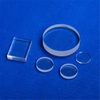 Placa de vidro de silicone fundida UV do colimador transparente retangular redondo
