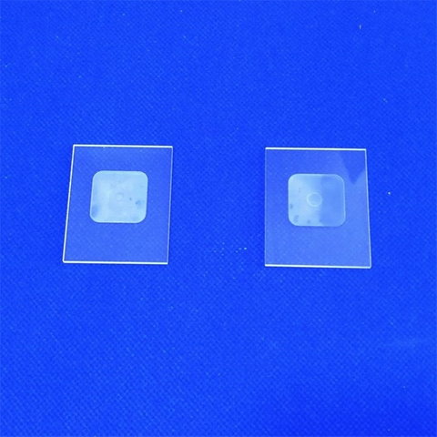 Aangepaste kwartsglasplaat voor microscoop