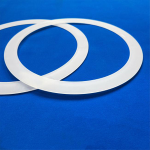 Anillo de cuarzo esmerilado transl&uacute;cido