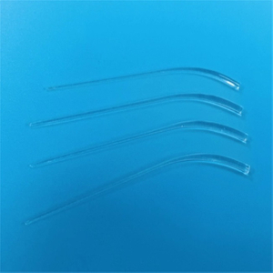 Kundenspezifischer transparenter gebogener konischer Quarzstab