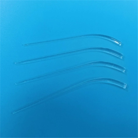 Aangepaste transparante gebogen conische kwartsstaaf