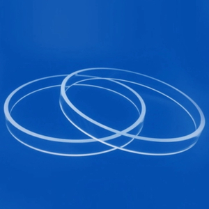 Kundenspezifischer Durchmesser 300 mm, gro&szlig;er transparenter Quarzglasring