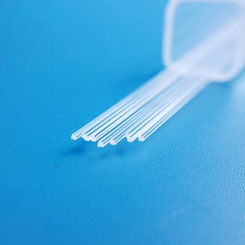 Haste de quartzo transparente polido retangular